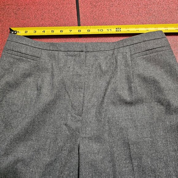 Talbots Classic Fit Wool Gray Dress Pants 16W Petite Neutral Quiet Luxury Office - Picture 6 of 11
